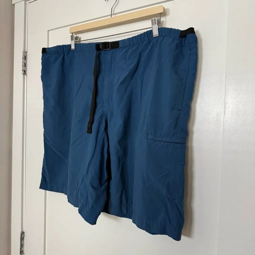 Patagonia Nylon Shorts 10'' Mens Sz XL Blue Belted Outdoor Hiking Camping - Picture 2 of 14